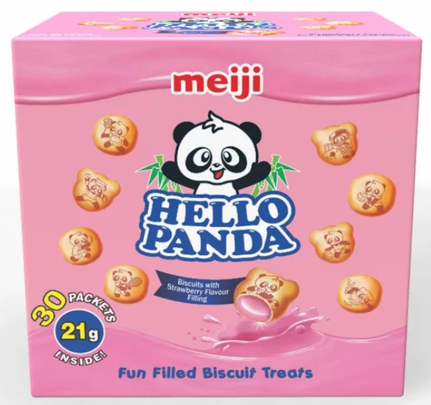 Hello Panda Strawberry Filled Biscuits, 30 x 21g (630g)